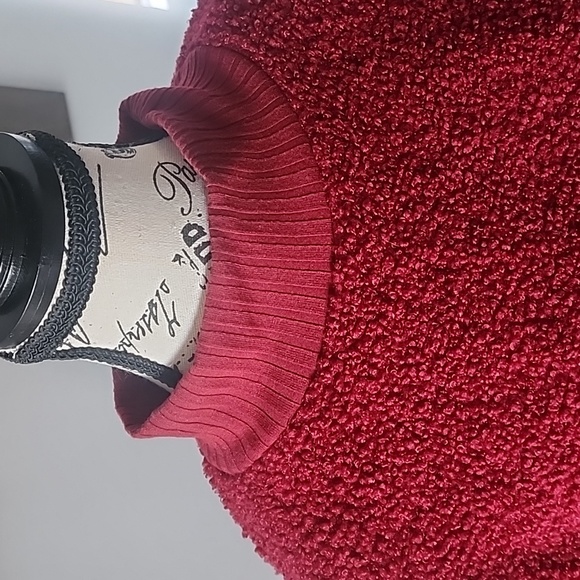 Red Fuzzy Sweater - Picture 3 of 4